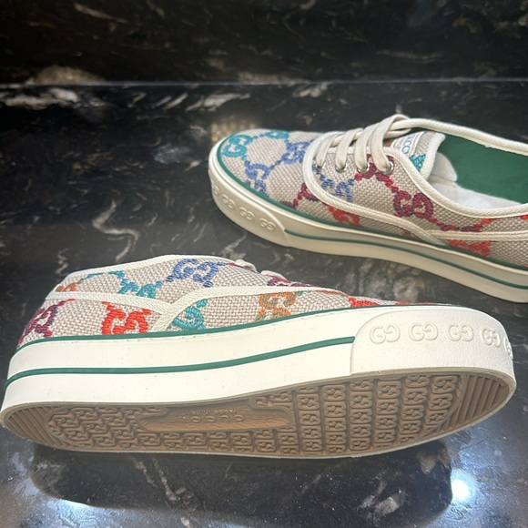 Gucci Sneakers Size 38.5 - PERFECT CONDITION - Pyschedelic Mini GG Multicolor - Picture 7 of 10